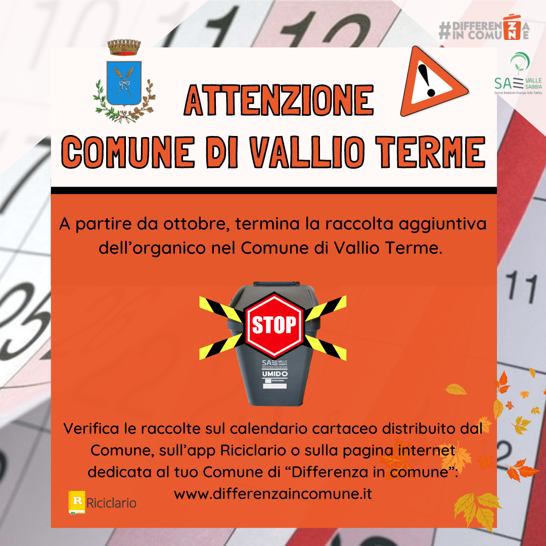 28092024 - ATTENZIONE! Comune di Vallio Terme