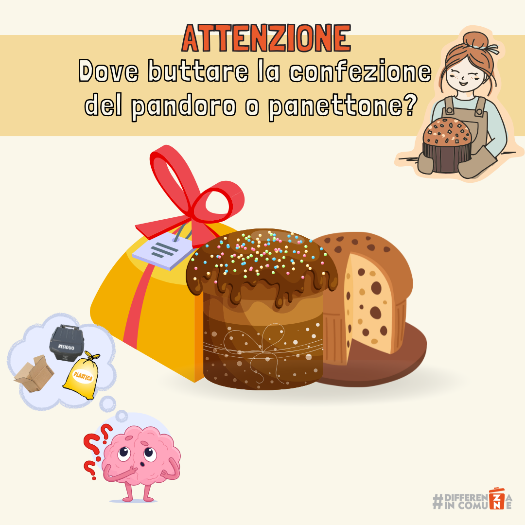 27122024 - Dove buttare la confezione del pandoro o panettone